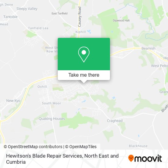 Hewitson's Blade Repair Services map
