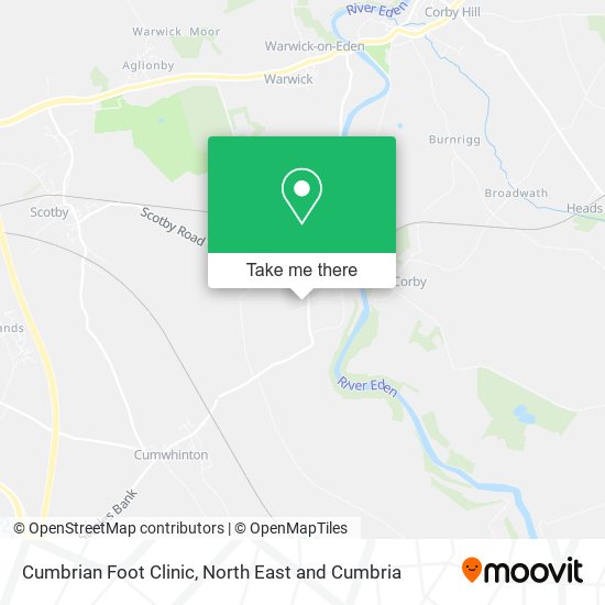 Cumbrian Foot Clinic map