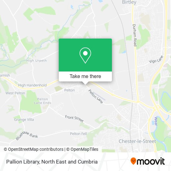 Pallion Library map