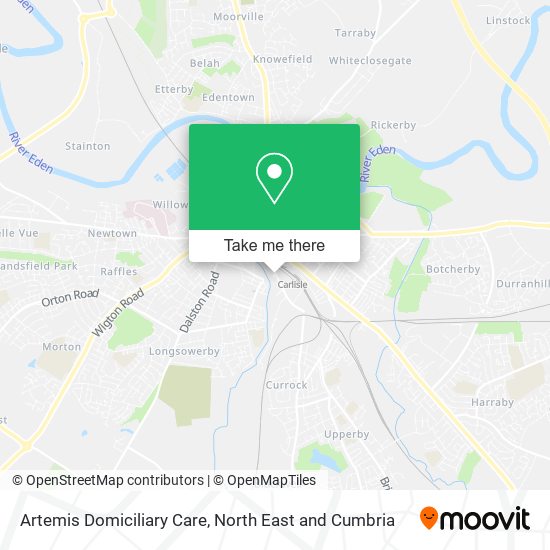 Artemis Domiciliary Care map