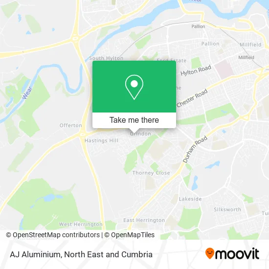 AJ Aluminium map