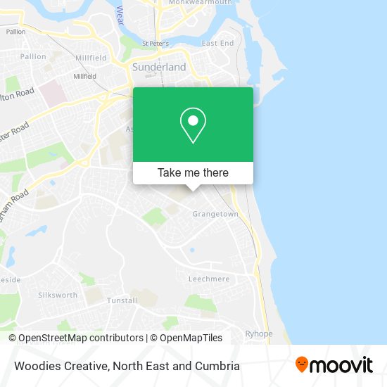 Woodies Creative map