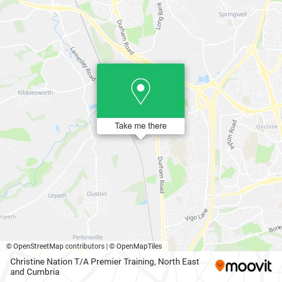 Christine Nation T / A Premier Training map