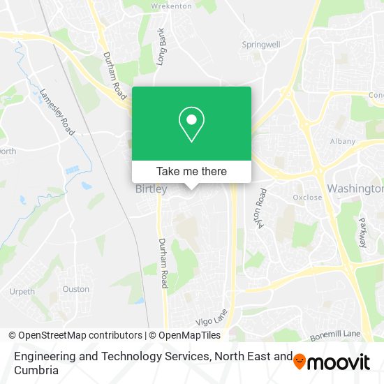 Engineering and Technology Services map