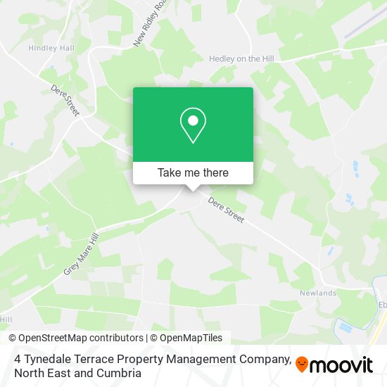 4 Tynedale Terrace Property Management Company map