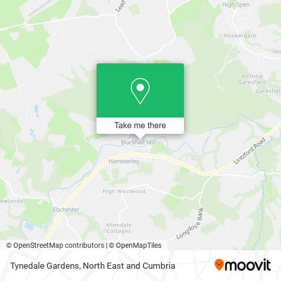 Tynedale Gardens map