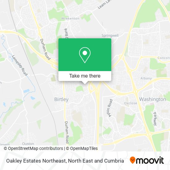 Oakley Estates Northeast map