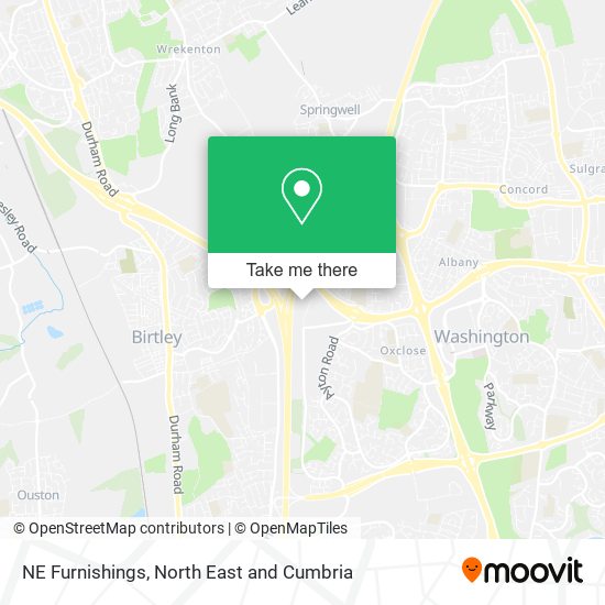 NE Furnishings map