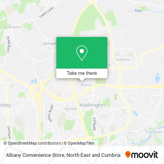 Albany Convenience Store map