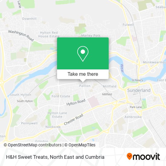 H&H Sweet Treats map