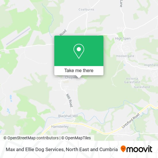 Max and Ellie Dog Services map