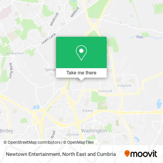 Newtown Entertainment map
