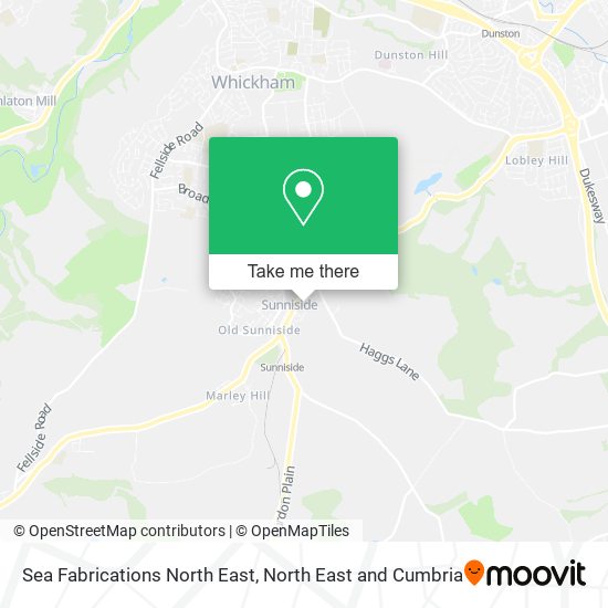 Sea Fabrications North East map