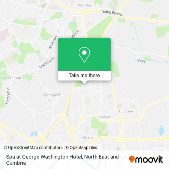 Spa at George Washington Hotel map