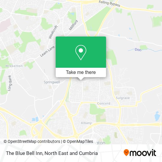 The Blue Bell Inn map
