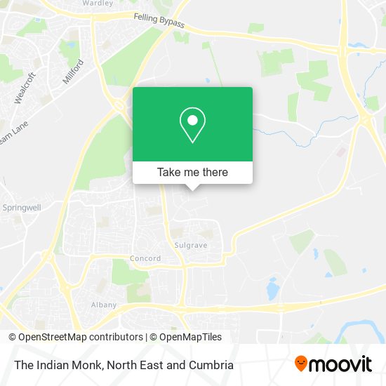 The Indian Monk map