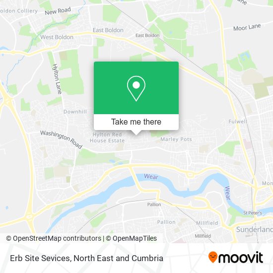 Erb Site Sevices map