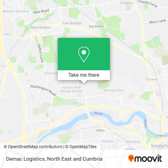 Demac Logistics map