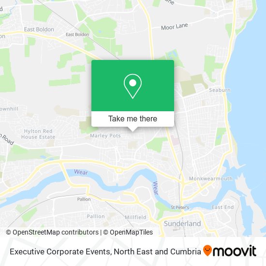 Executive Corporate Events map