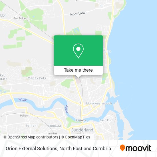 Orion External Solutions map