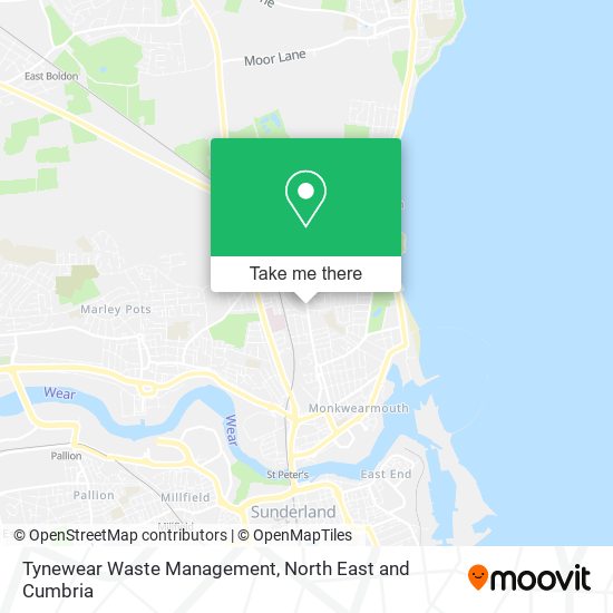 Tynewear Waste Management map