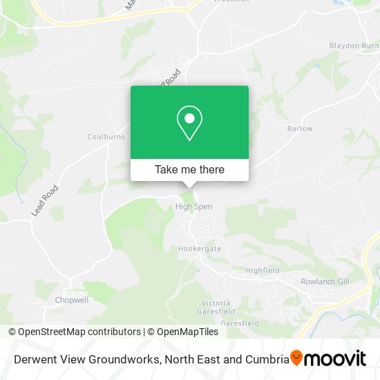 Derwent View Groundworks map