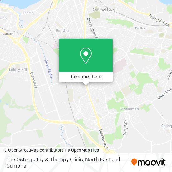 The Osteopathy & Therapy Clinic map