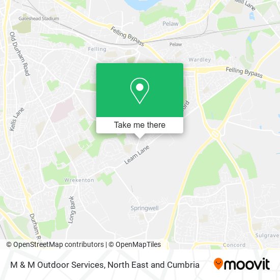 M & M Outdoor Services map