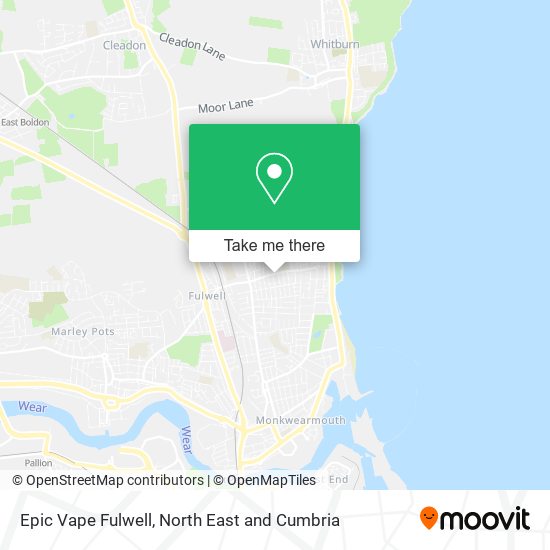 Epic Vape Fulwell map