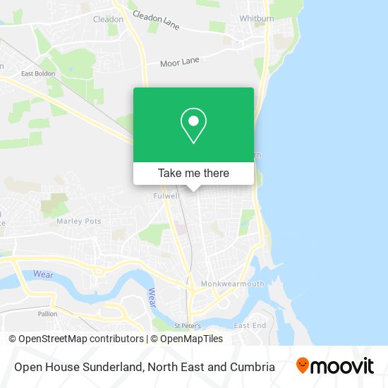 Open House Sunderland map