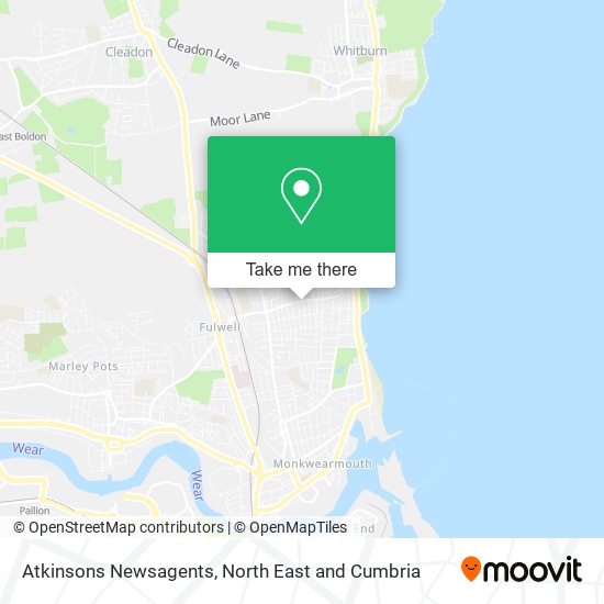 Atkinsons Newsagents map