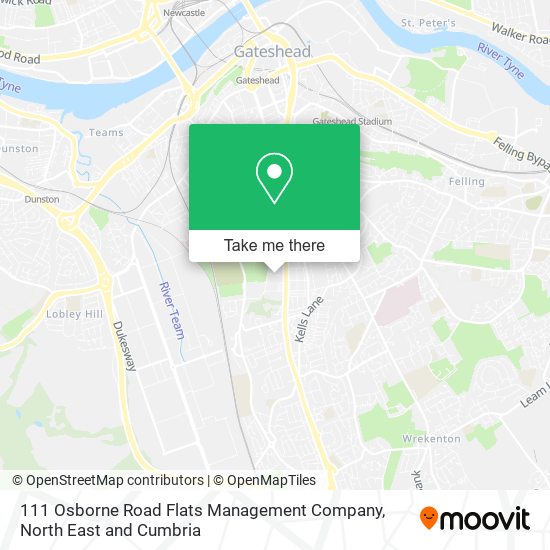 111 Osborne Road Flats Management Company map