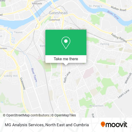 MG Analysis Services map