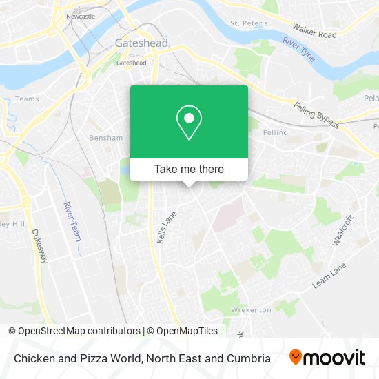 Chicken and Pizza World map