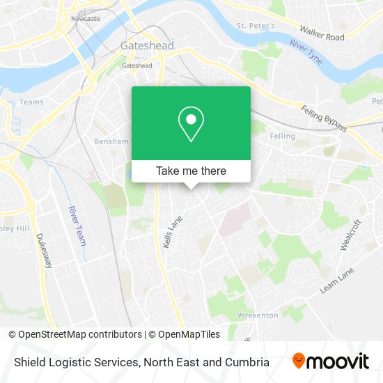 Shield Logistic Services map