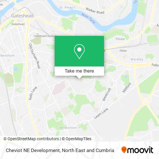 Cheviot NE Development map
