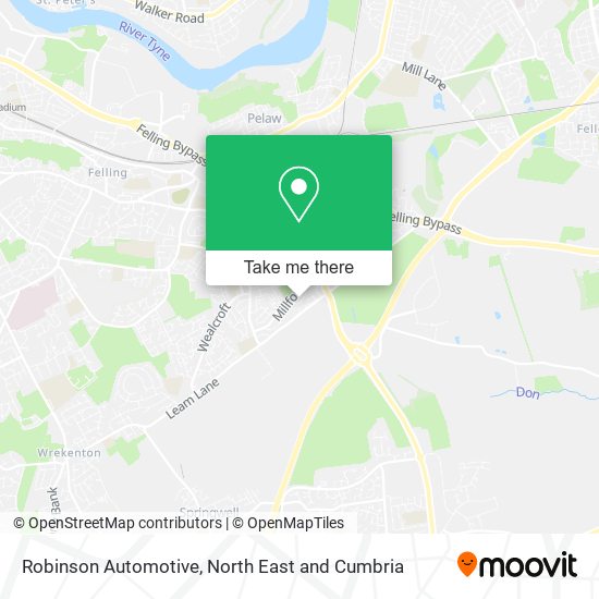 Robinson Automotive map