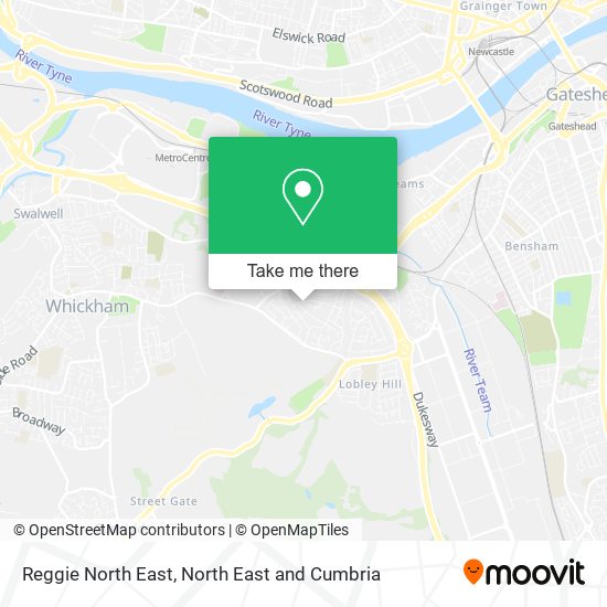 Reggie North East map