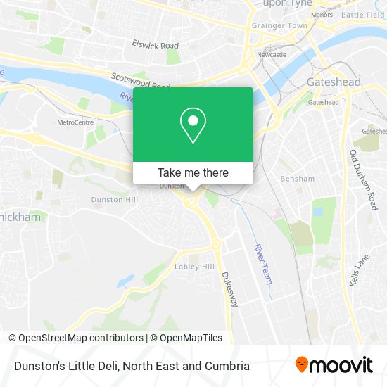 Dunston's Little Deli map