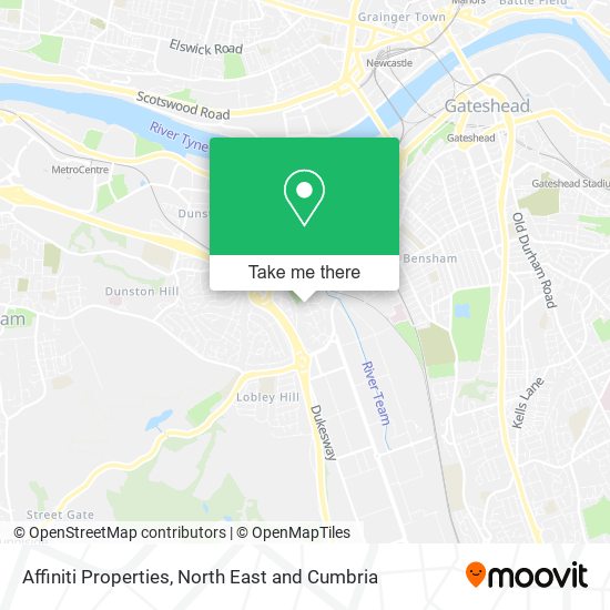 Affiniti Properties map