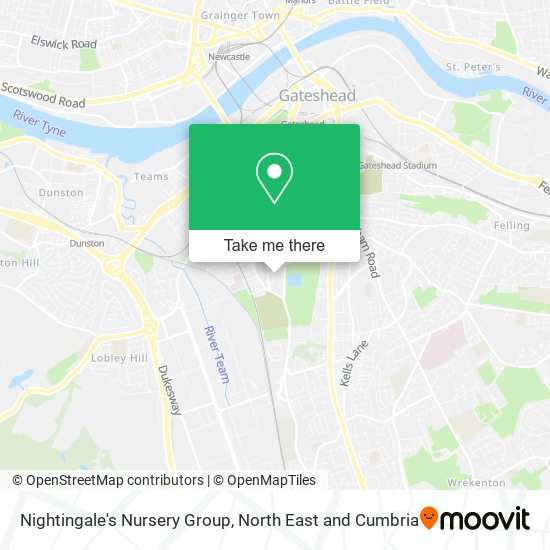 Nightingale's Nursery Group map