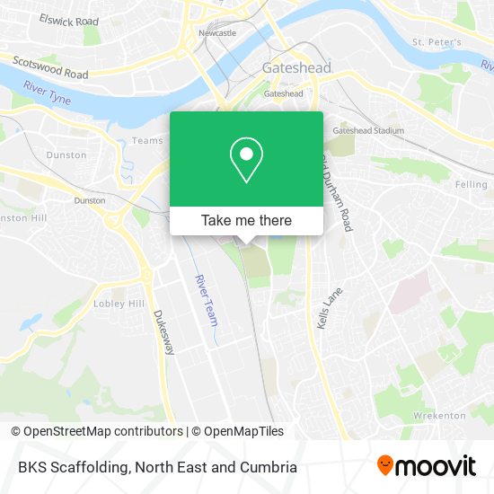 BKS Scaffolding map