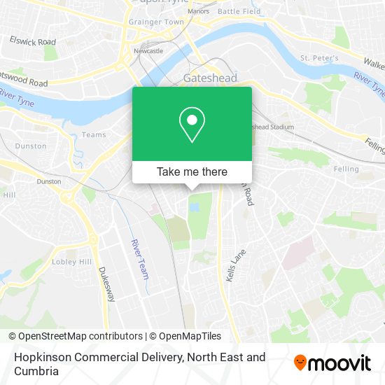 Hopkinson Commercial Delivery map
