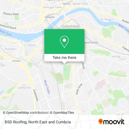 BSD Roofing map