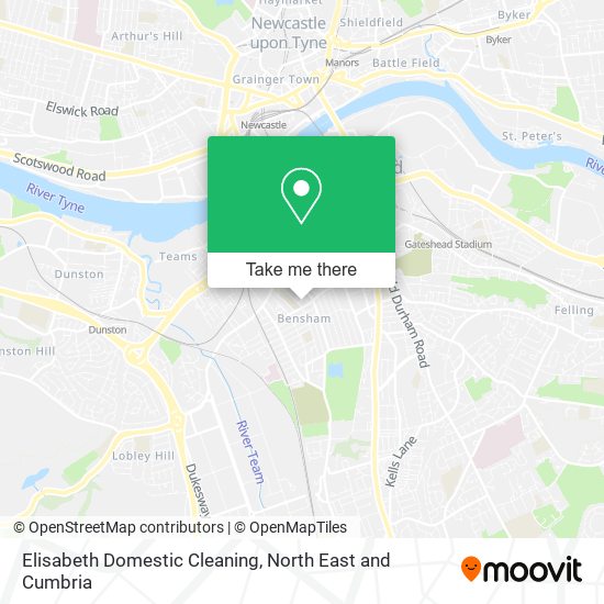 Elisabeth Domestic Cleaning map
