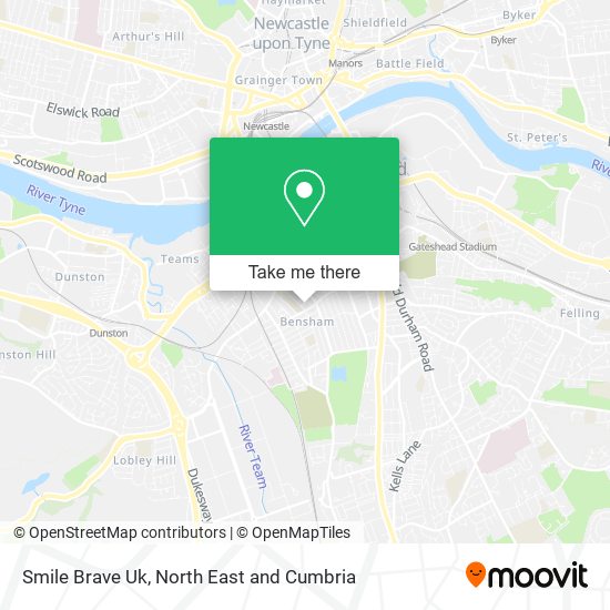 Smile Brave Uk map
