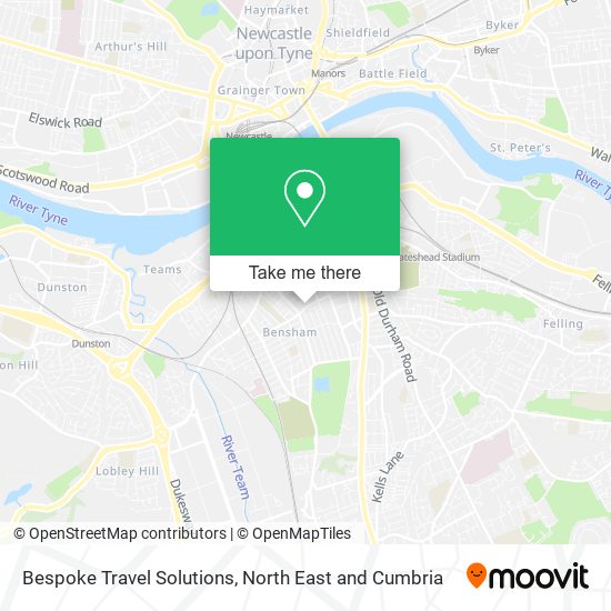 Bespoke Travel Solutions map