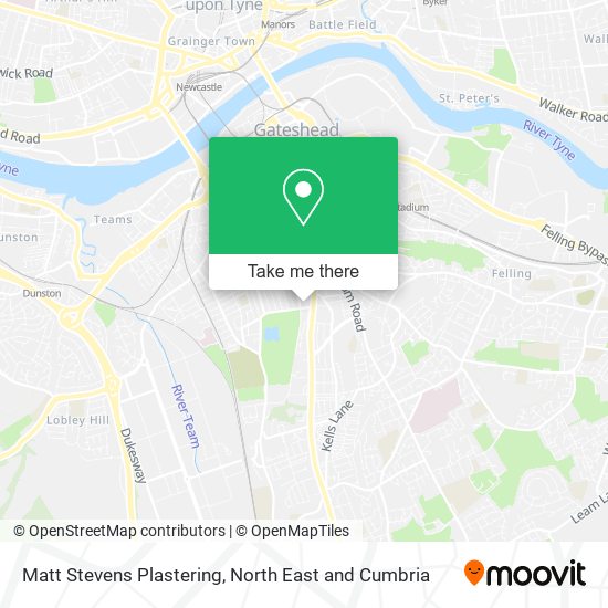 Matt Stevens Plastering map