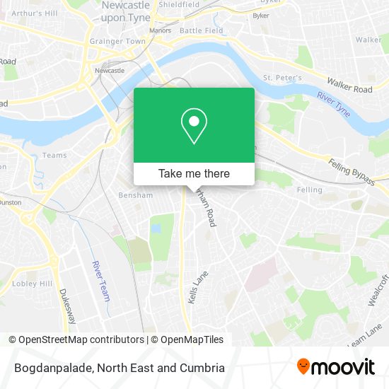 Bogdanpalade map