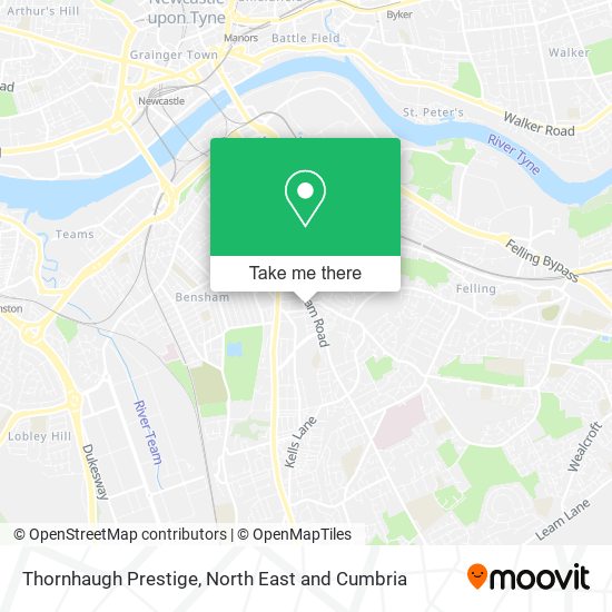 Thornhaugh Prestige map